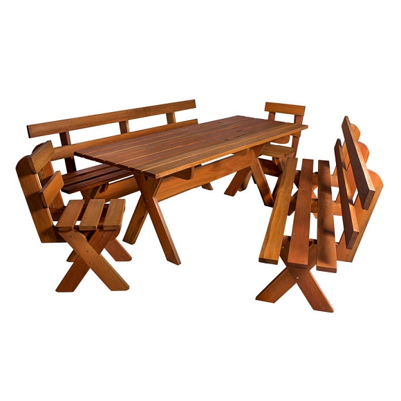 BBQ Set with 1 Table 200 x 80